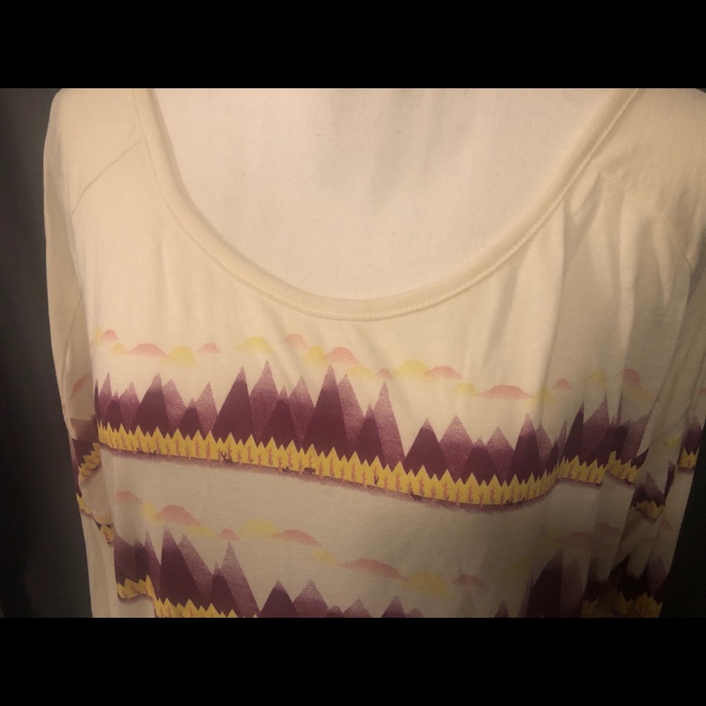 Euc Threadless Winter Scene Top - image 1